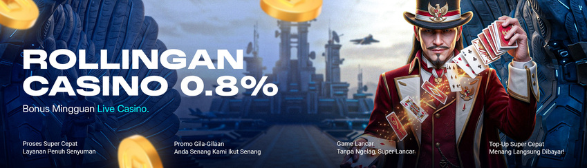 BONUS ROLLINGAN CASINO 0.8%